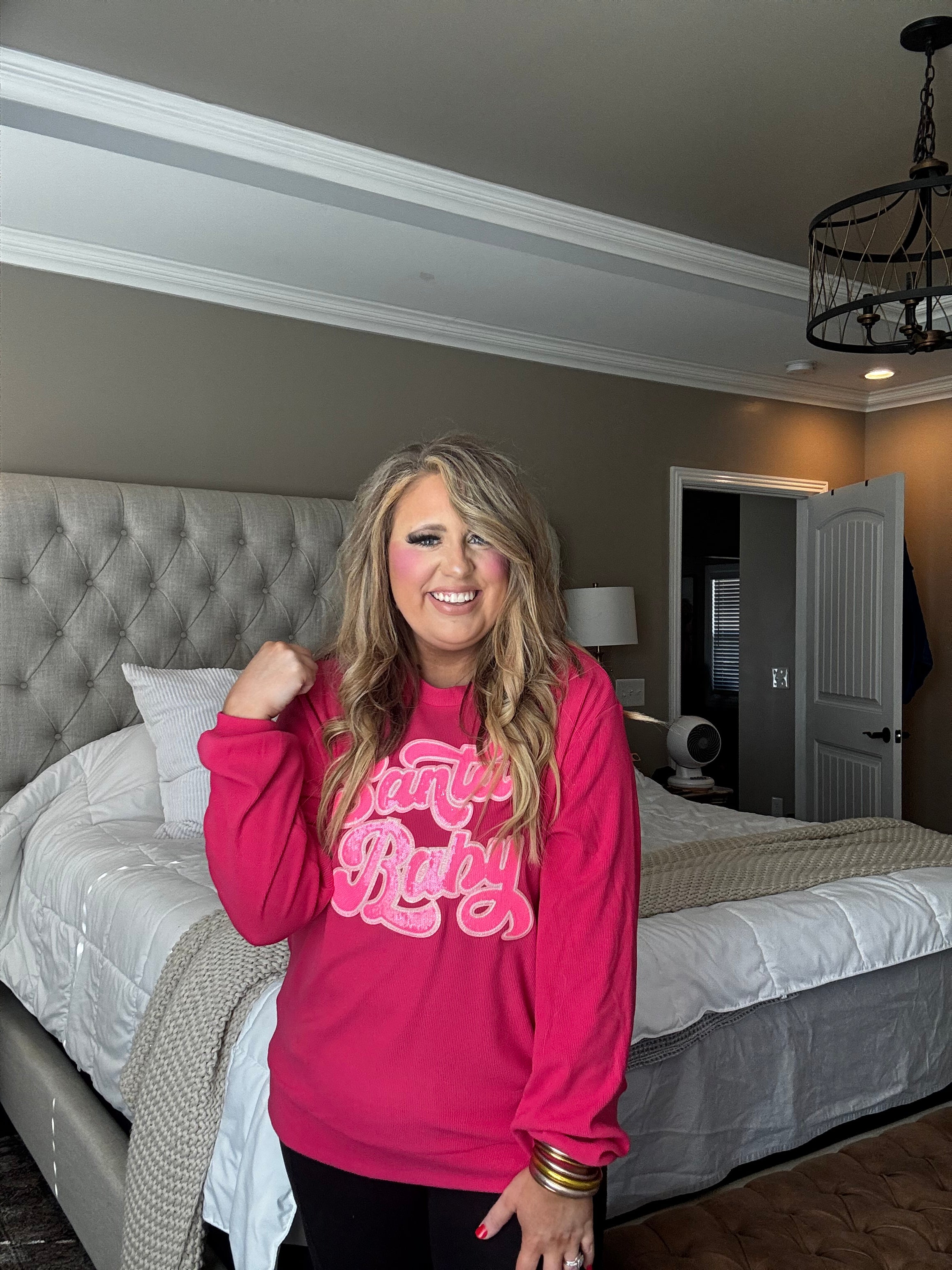 SANTA BABY LONG SLEEVE TOP R24