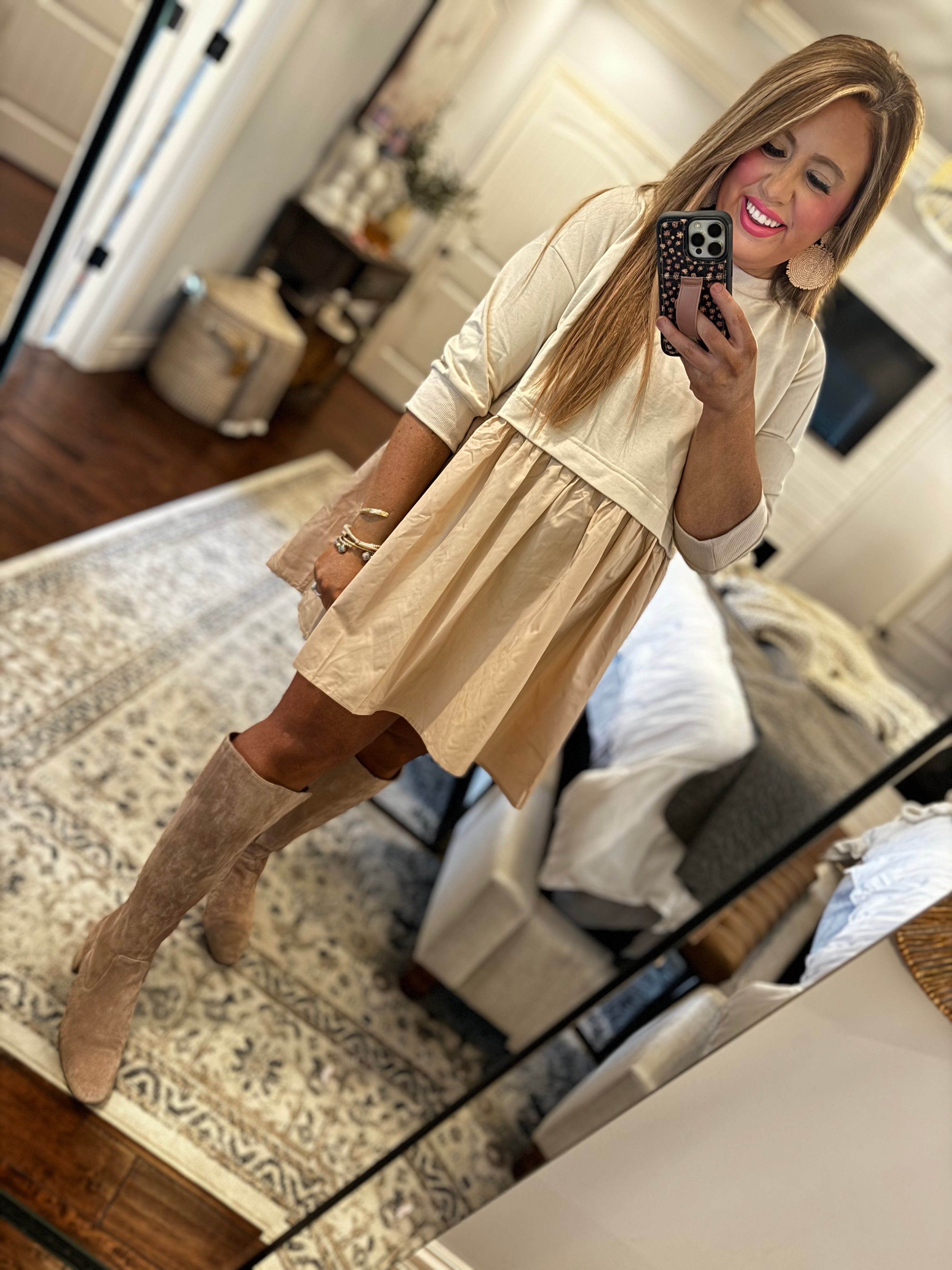 BEIGE TUNIC DRESS 27V