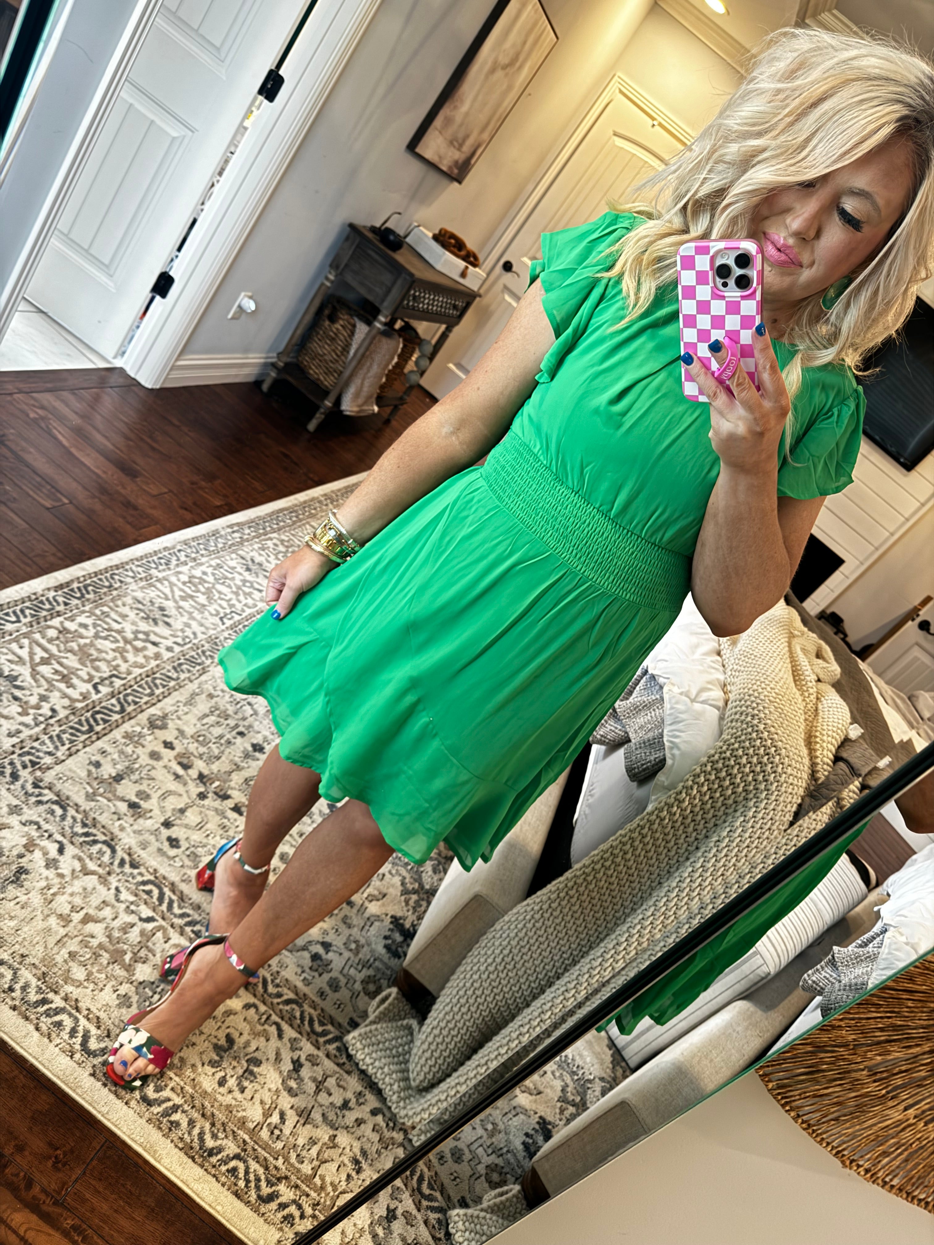 KELLY GREEN DRESS