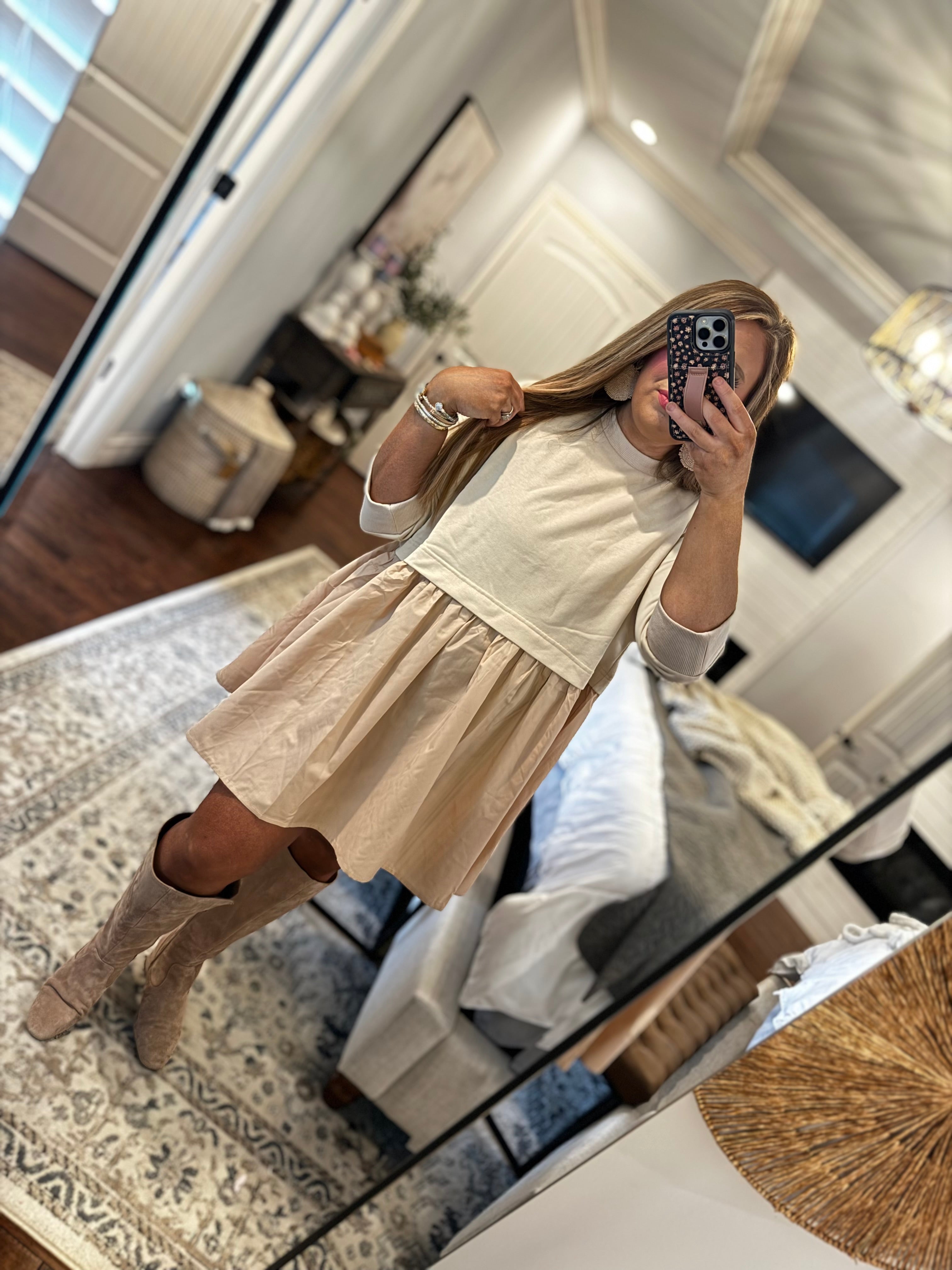 BEIGE TUNIC DRESS 27V