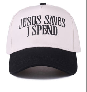 BLACK JESUS SAVES I SPEND HAT