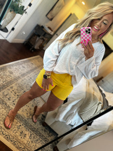 JUDY BLUE YELLOW SHORTS