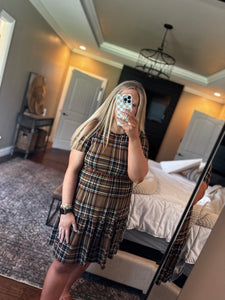 CHECKED FALL DRESS *