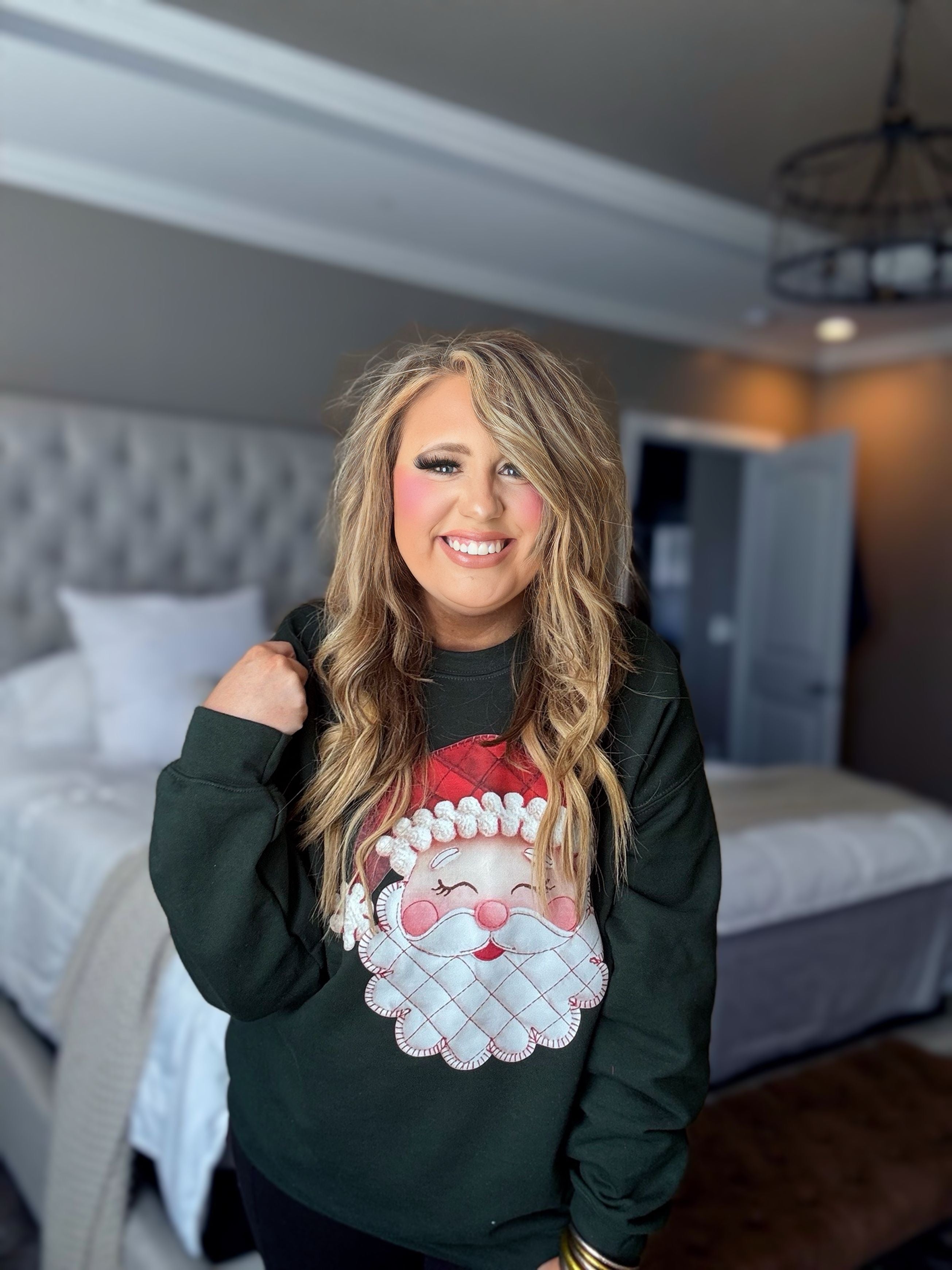 FOREST GREEN SANTA TOP R11