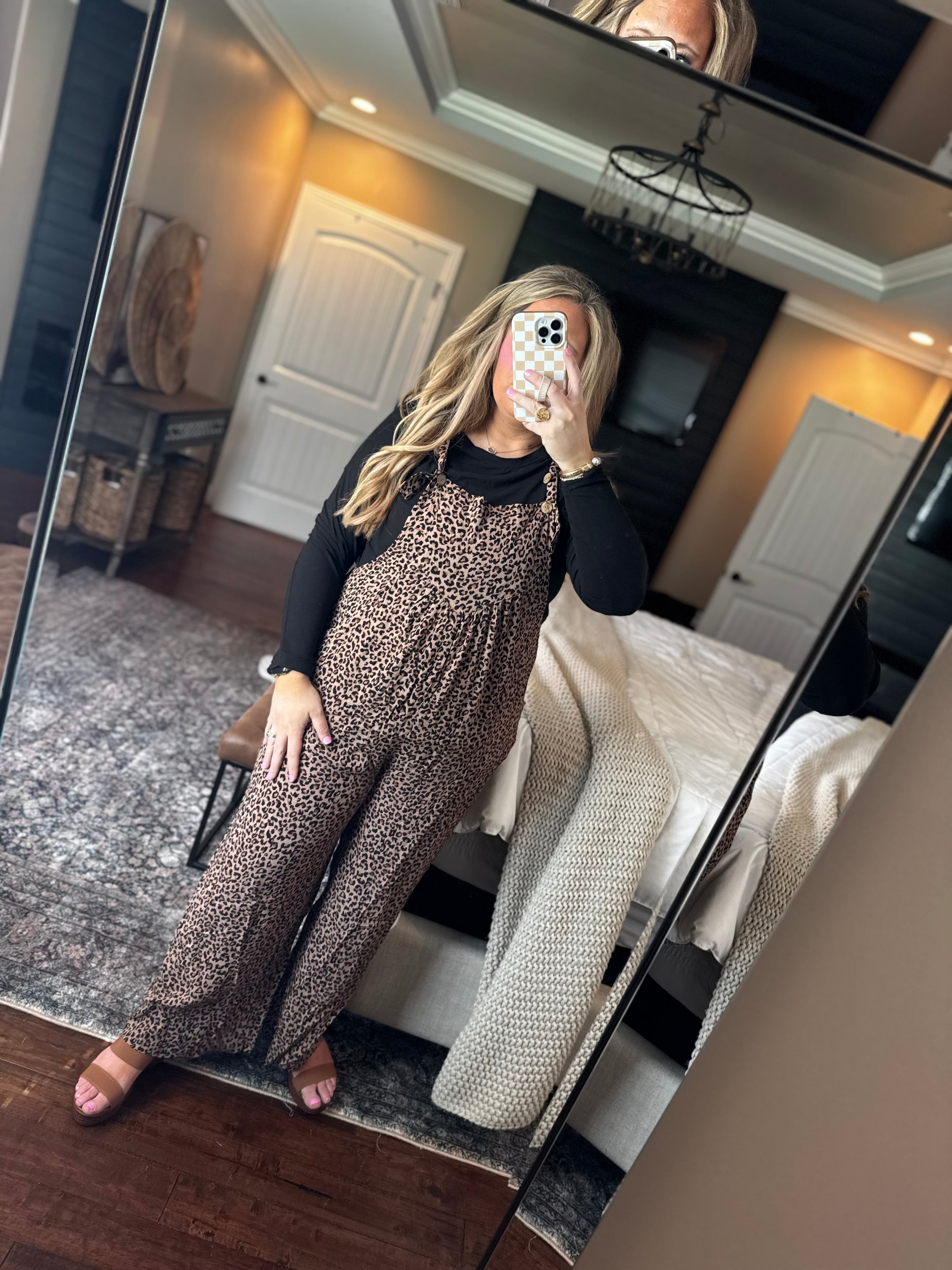 TAUPE ANIMAL PRINT JUMPER 10K