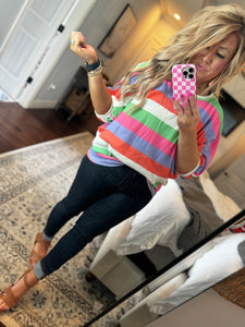 STRIPE COLORFUL TOP 36B