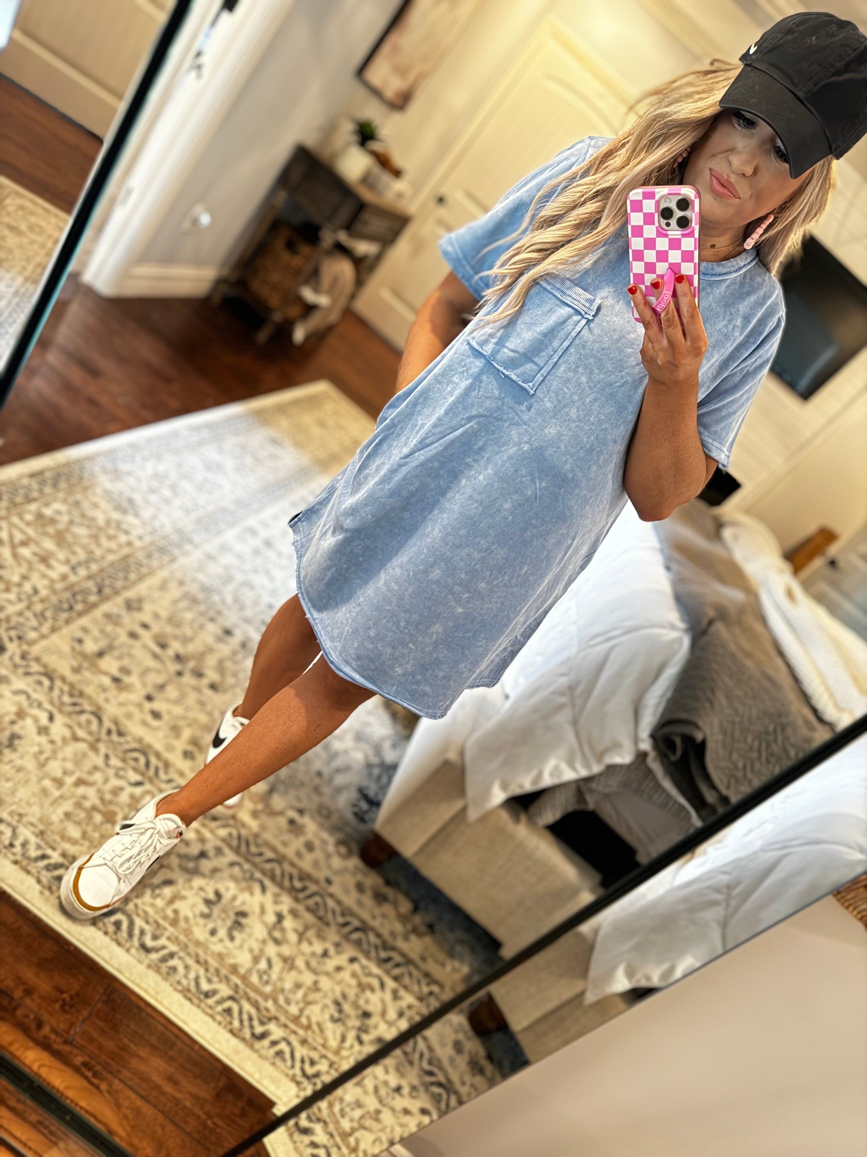 DENIM T-SHIRT DRESS