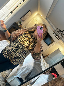 ANIMAL PRINT TOP- 8F