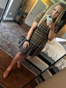 CHECKED FALL DRESS *
