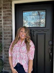 PINK FLORAL TOP 2C