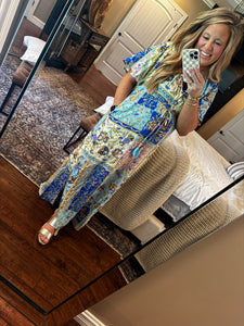 BLUE MULTI DRESS- 23K