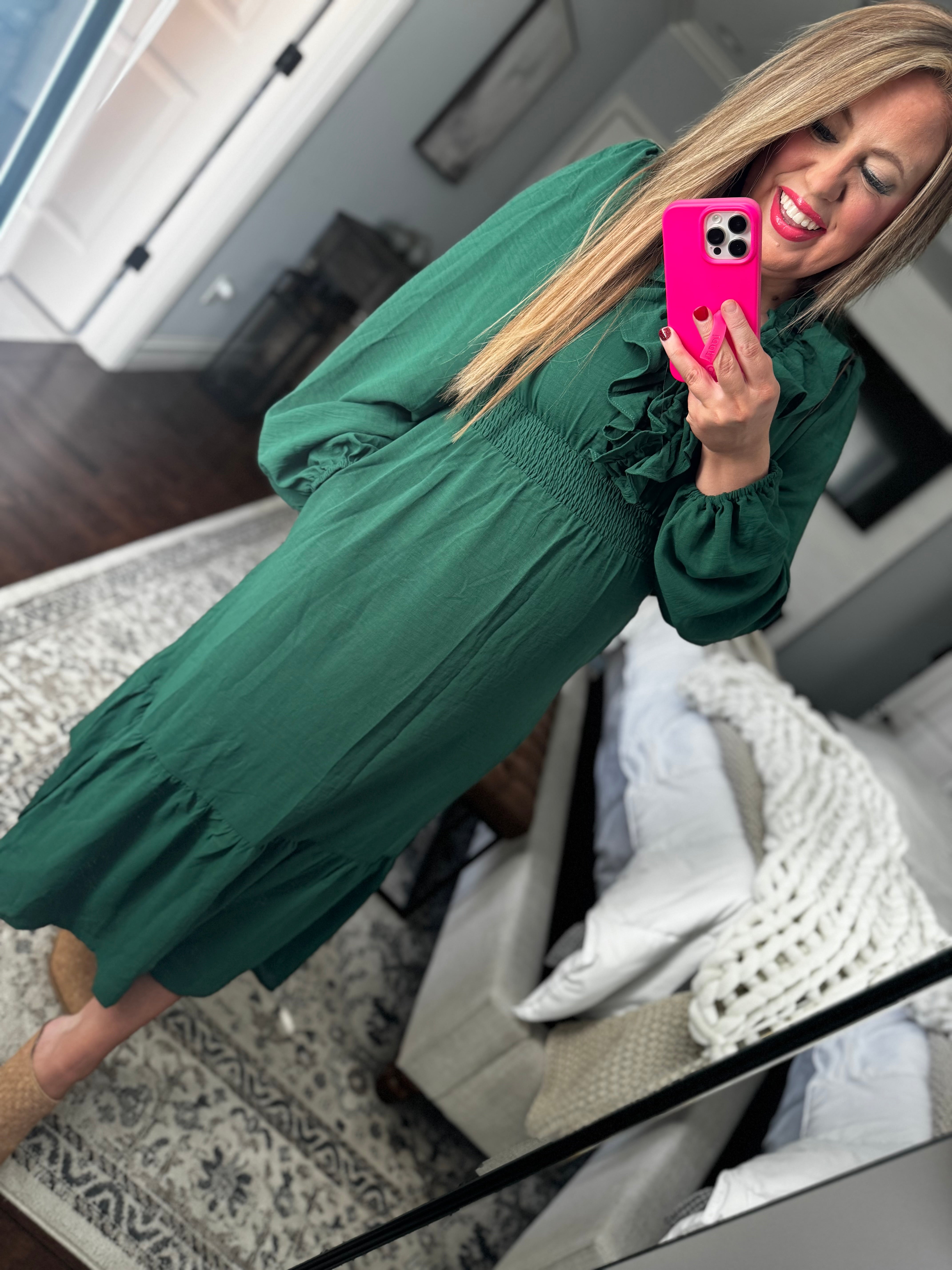 HUNTER GREEN DRESS 35Y