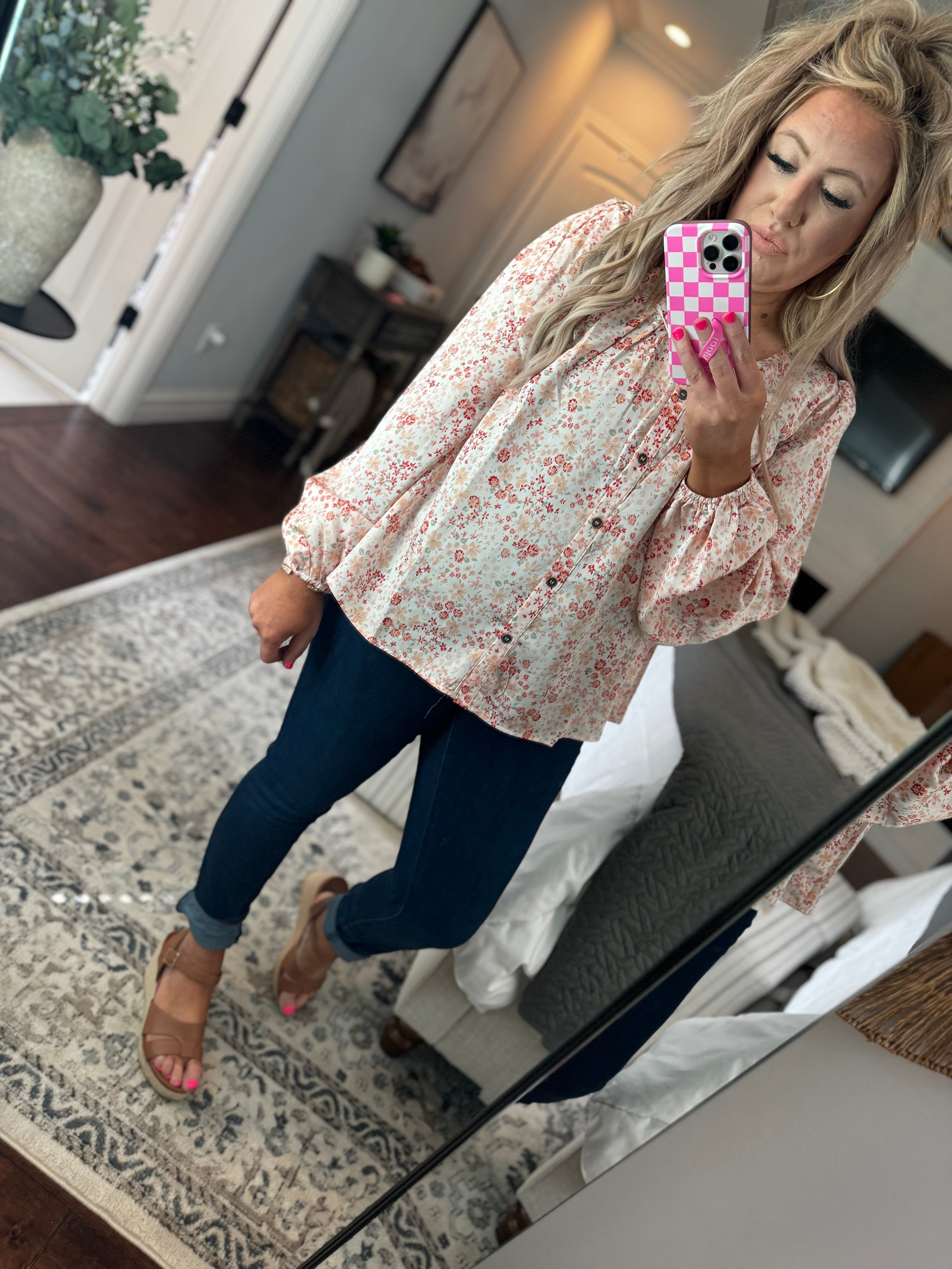 FLORAL CHAMPANGE TOP