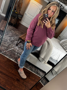 BURGUNDY PULLOVER SWEATSHIRT M3