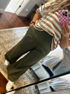 OLIVE PANTS- 16F