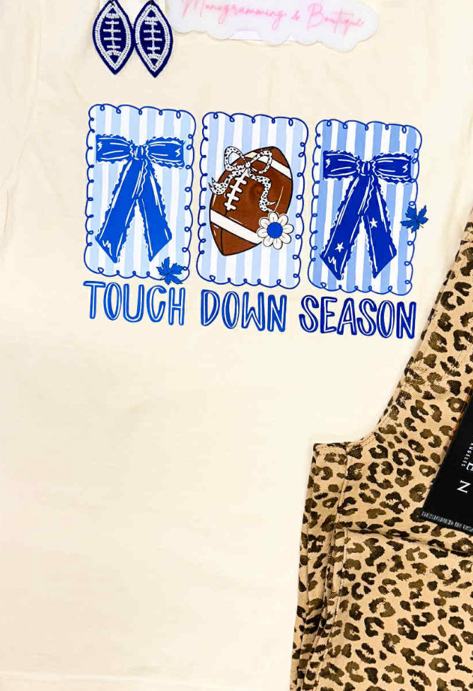 BEIGE TOUCH DOWN SEASON  SWEATSHIRT Q19