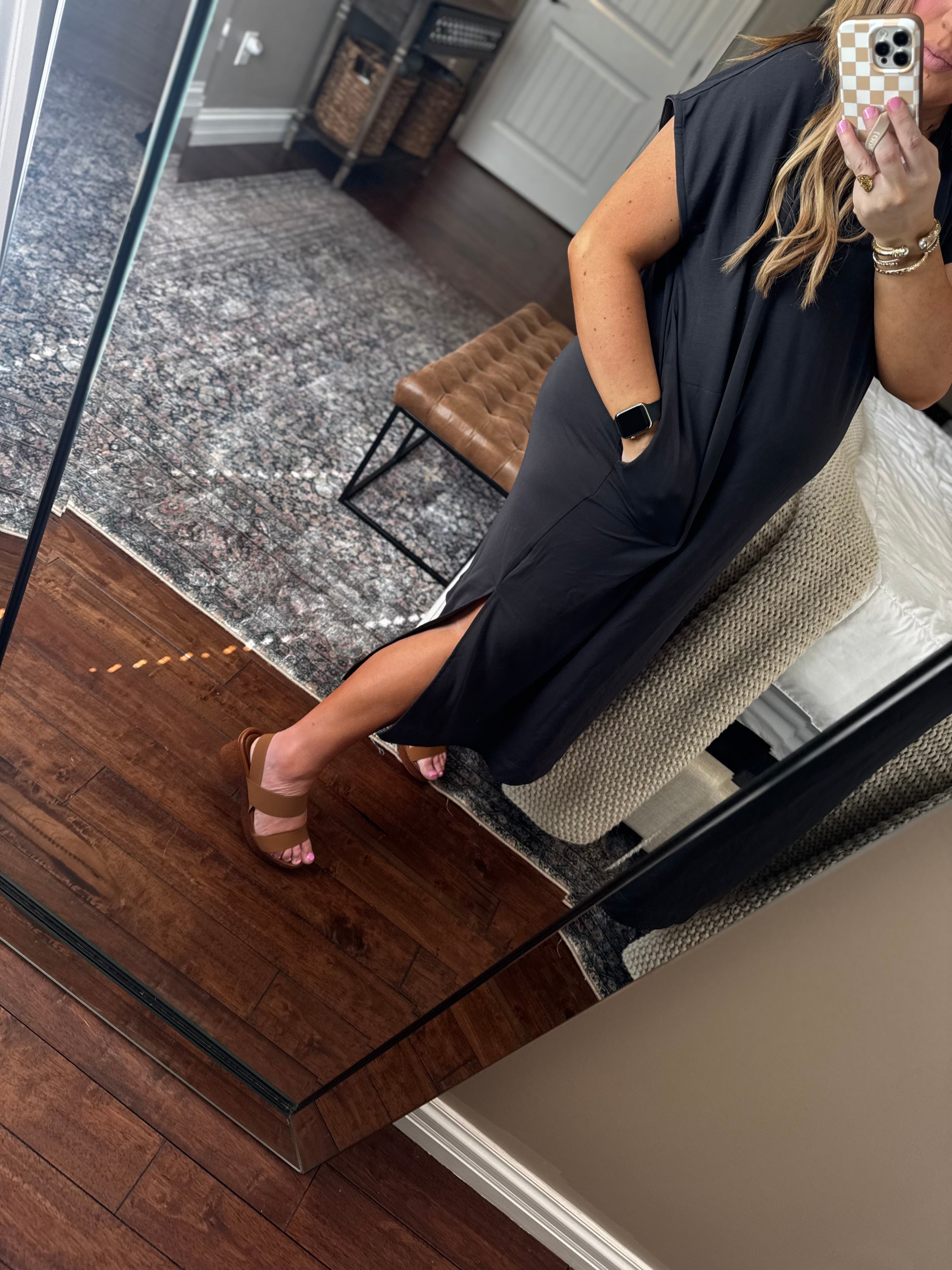 MUDPIE LENNY BASIC MIDI DRESS  K6