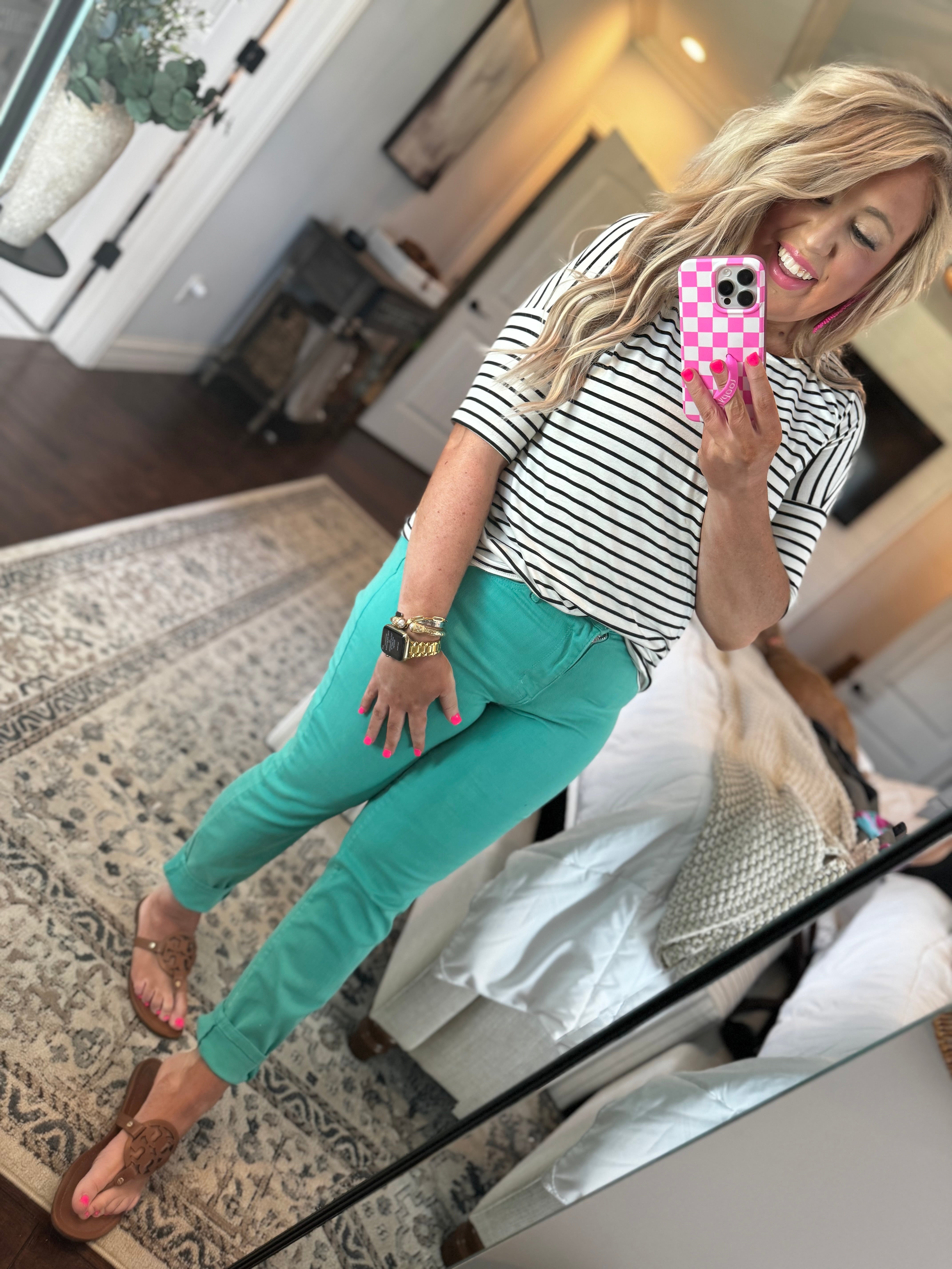 JUDY BLUE TURQUOISE JEANS