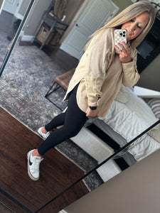 OAT HALF SNAP HOODIE M11