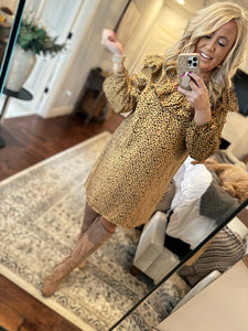 LEOPARD SPOTTED DRESS