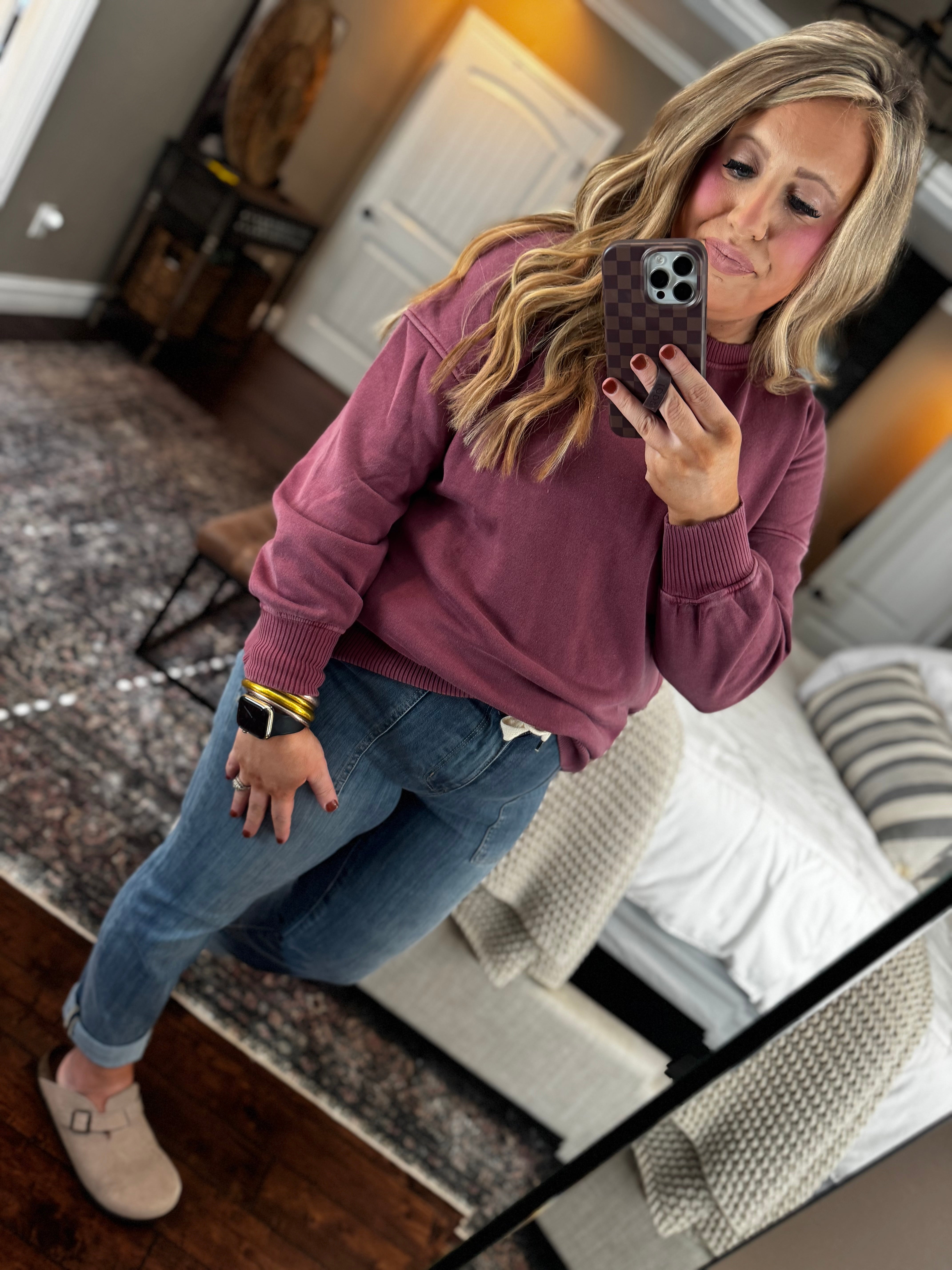 BURGUNDY PULLOVER SWEATSHIRT M3