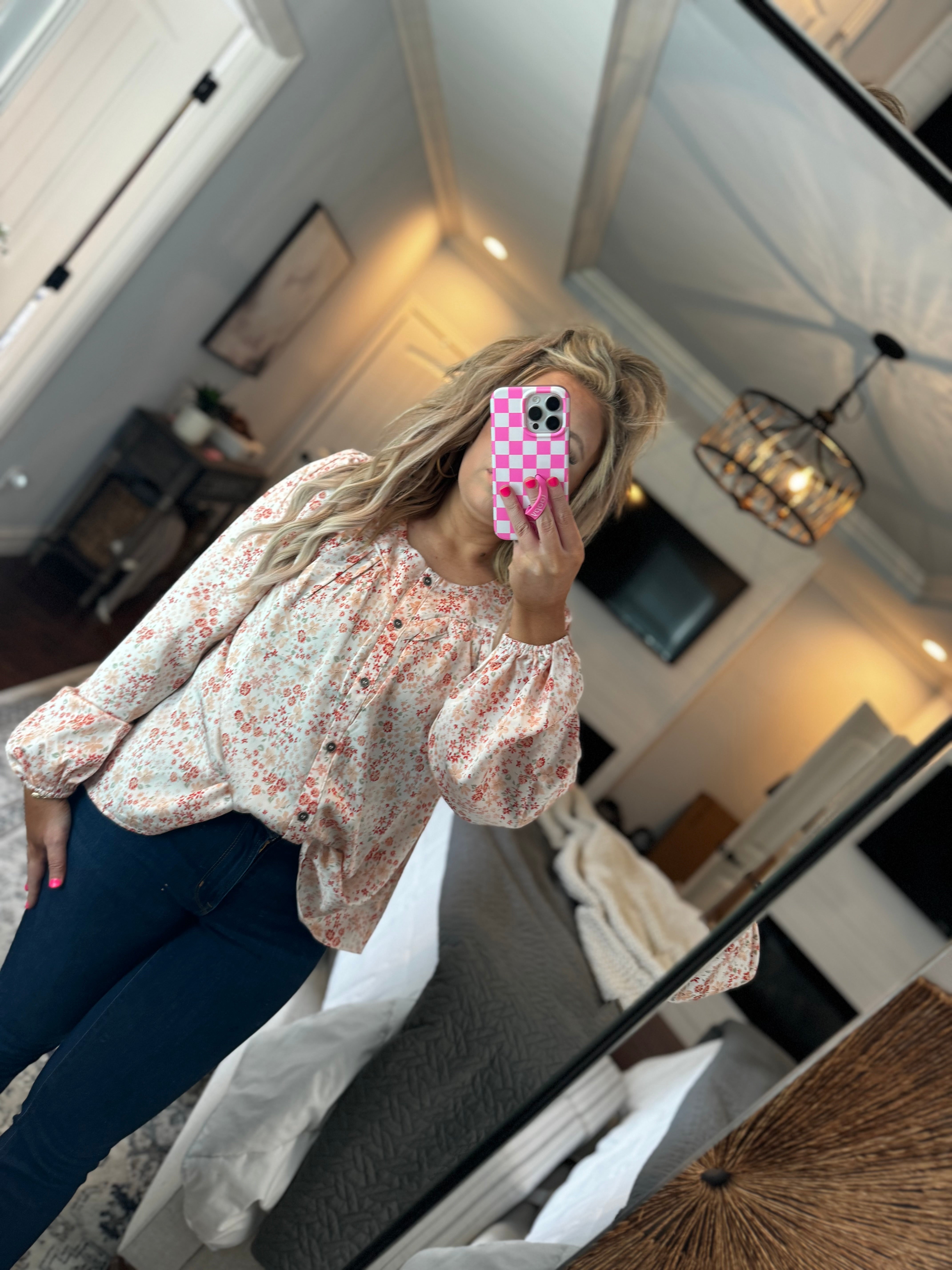 FLORAL CHAMPANGE TOP