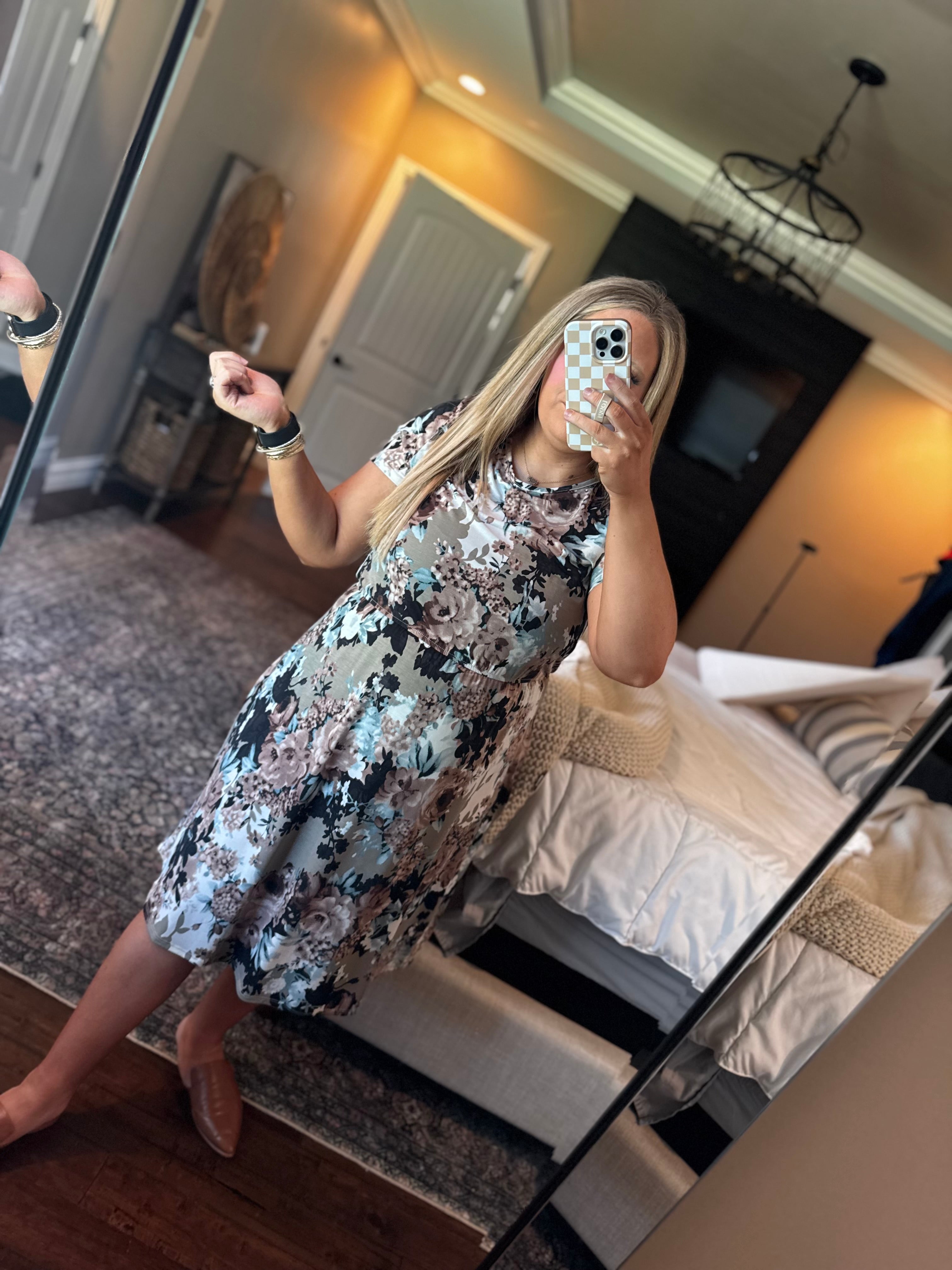 FALL FLORAL DRESS *
