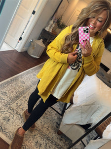 MUSTARD BUTTON TOP Q20