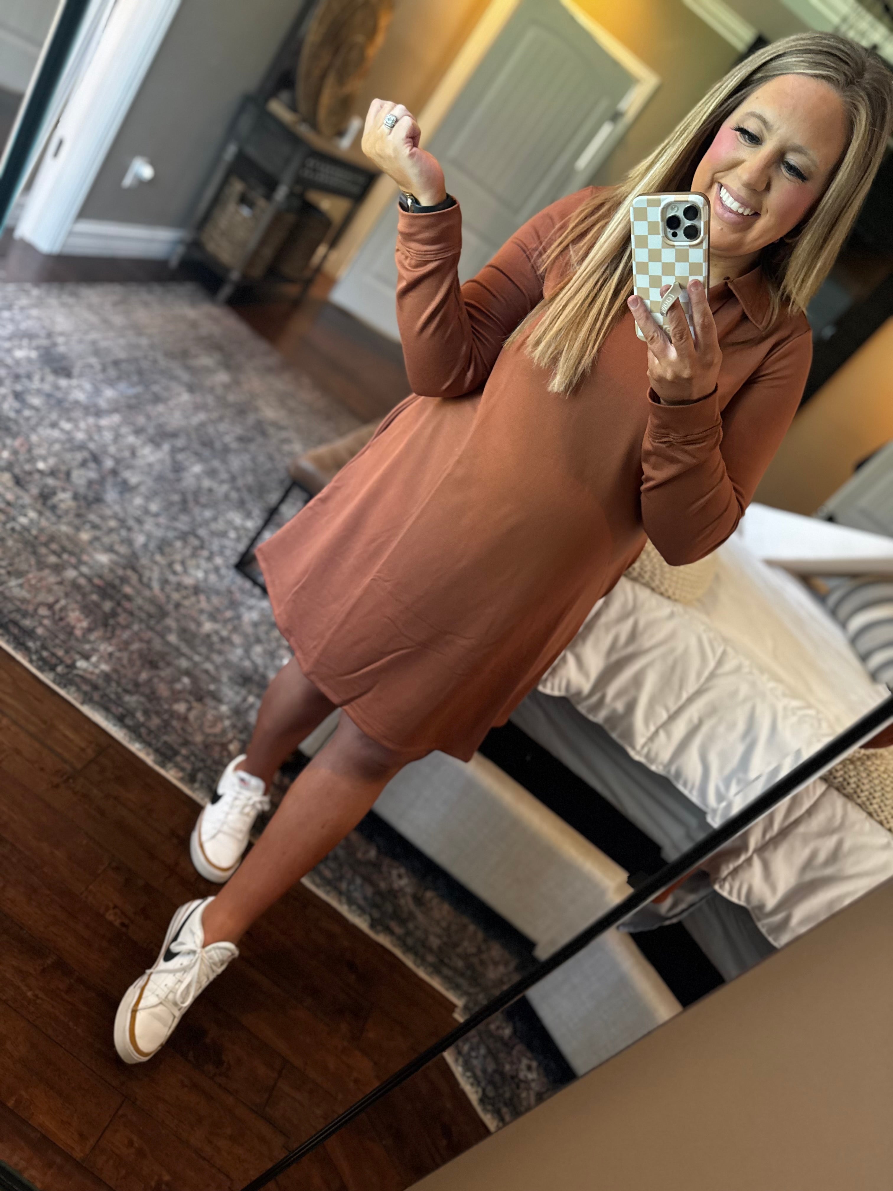 CHESTNUT DRESS TUNIC / DRESS M10