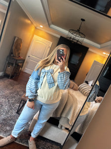 EASEL LIGHT KHAKI BOW TOP O16