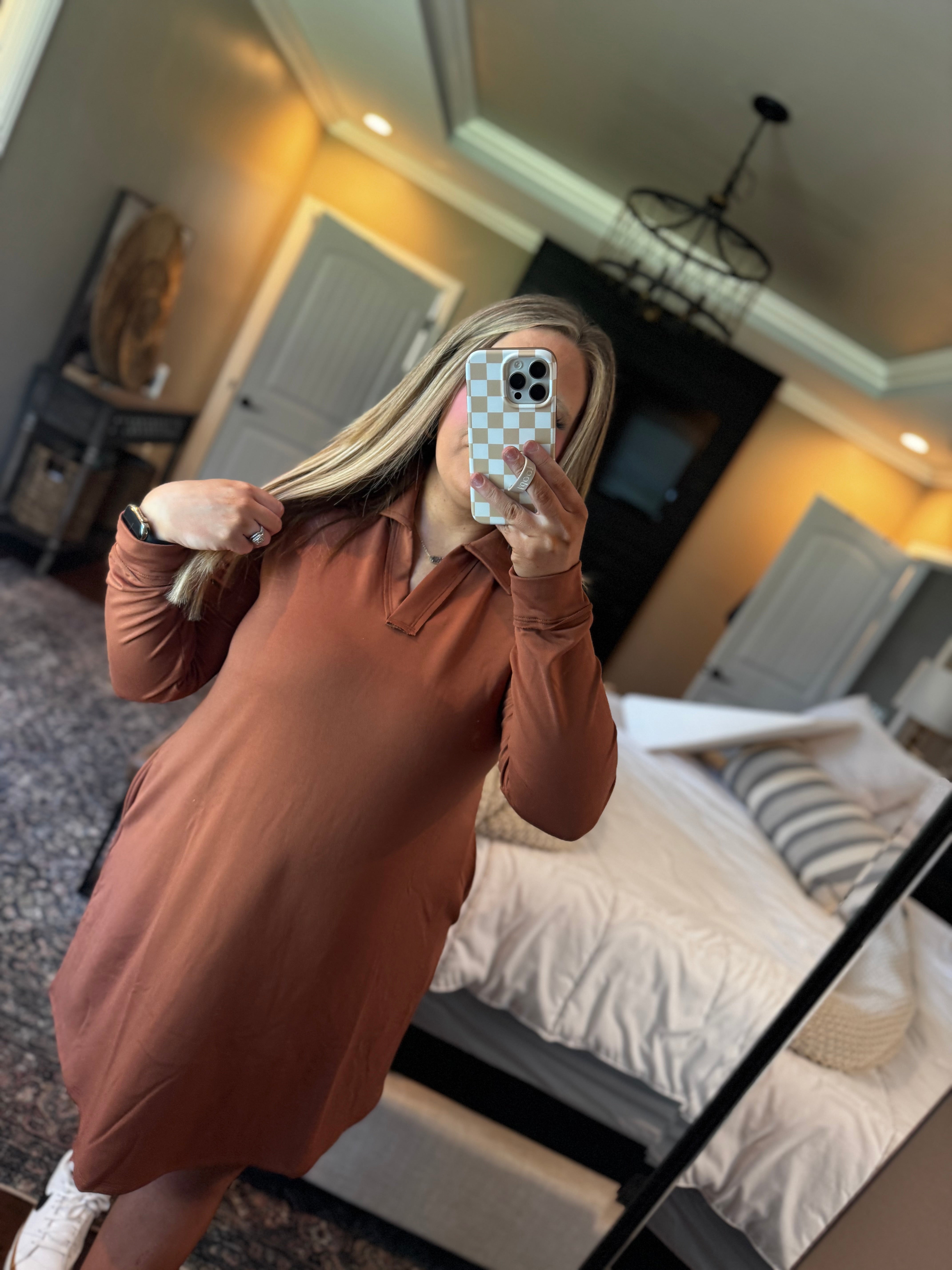 CHESTNUT DRESS TUNIC / DRESS M10