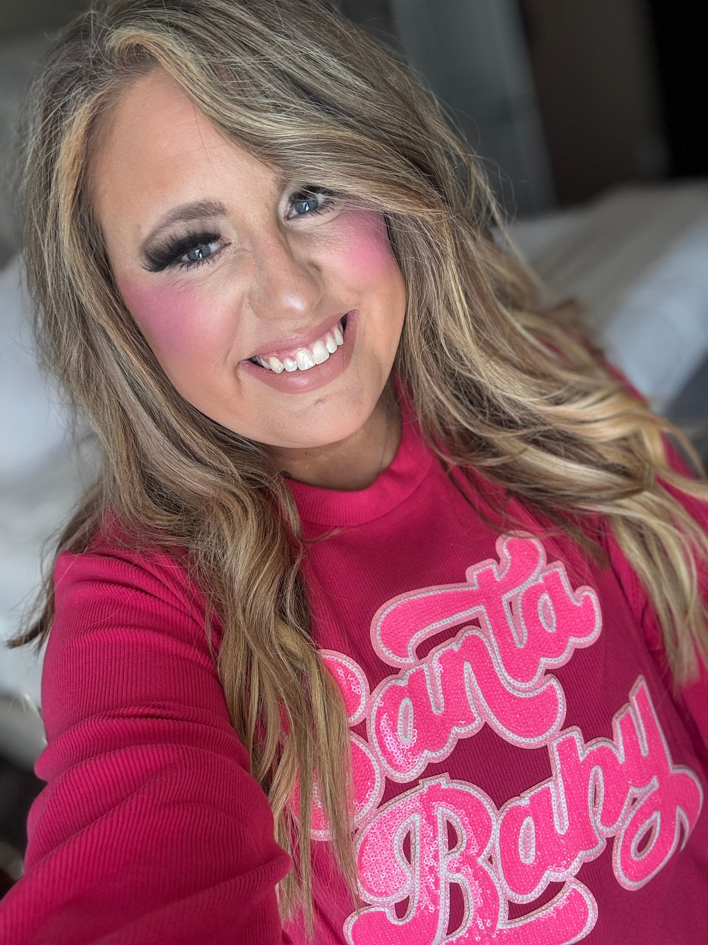 SANTA BABY LONG SLEEVE TOP R24