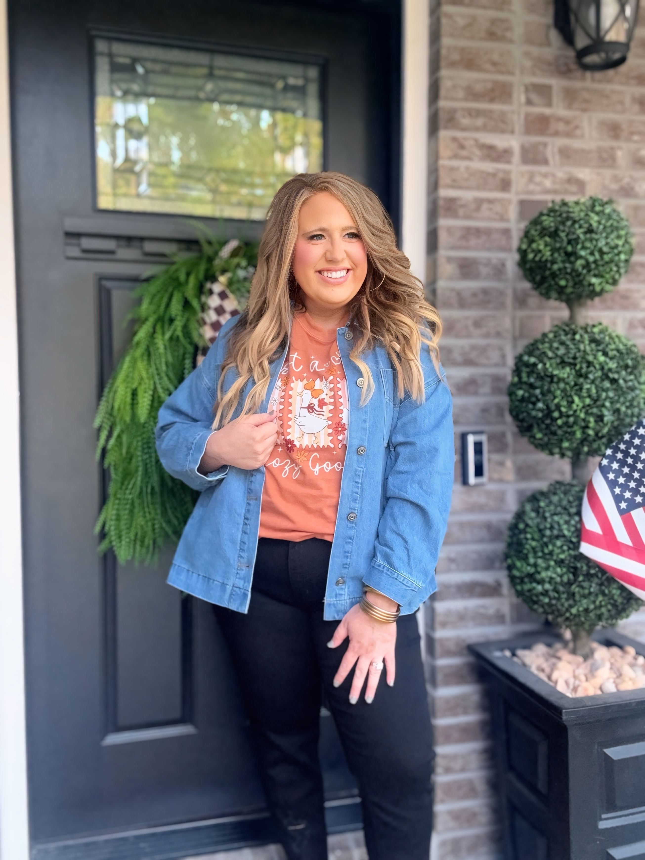 JUST A COZY GOOSE TEE P17