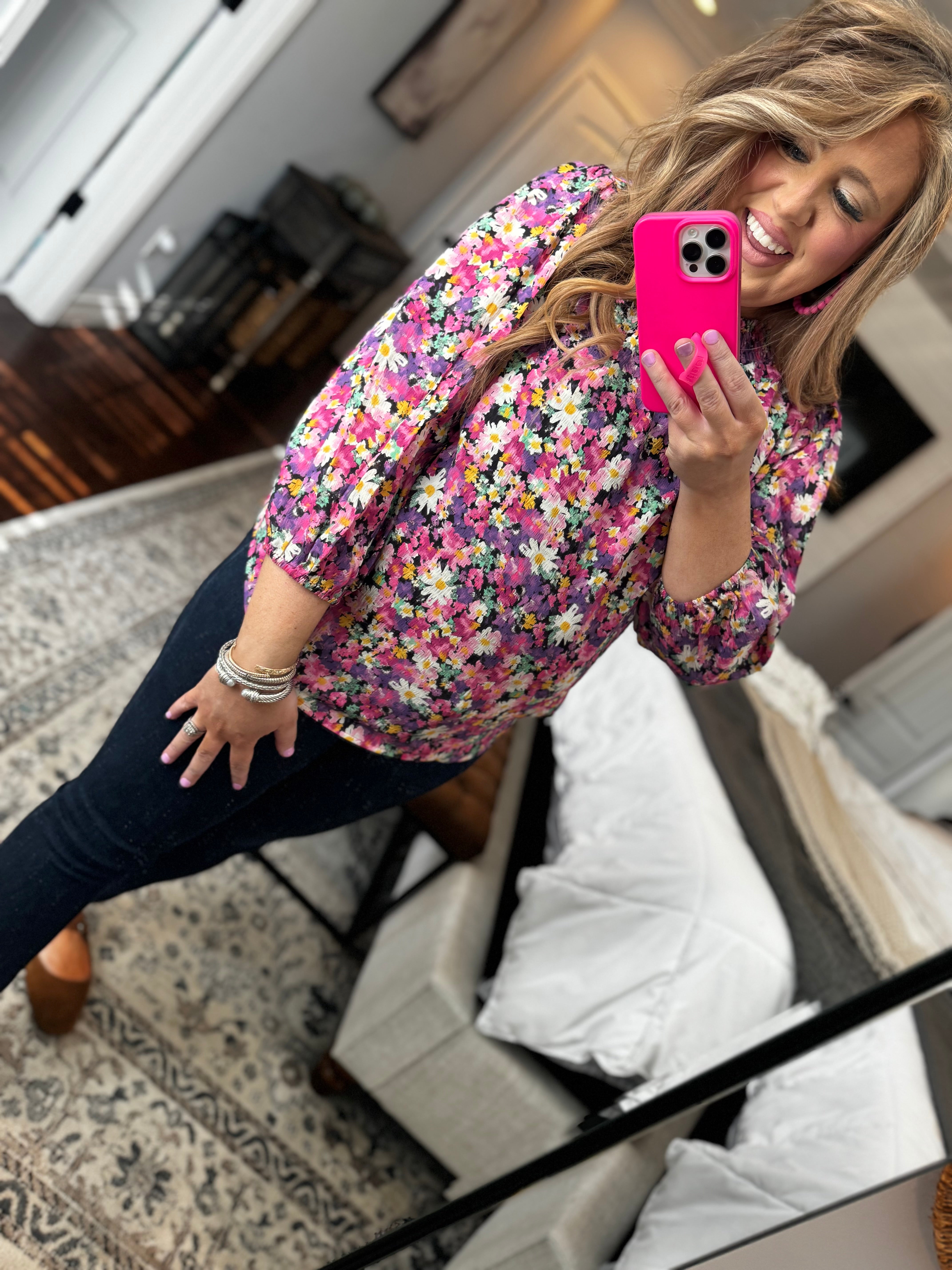 MULTI FLORAL TOP 18B