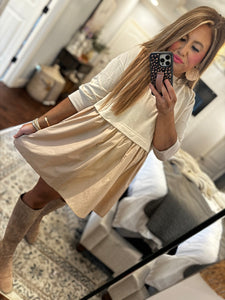 BEIGE TUNIC DRESS 27V