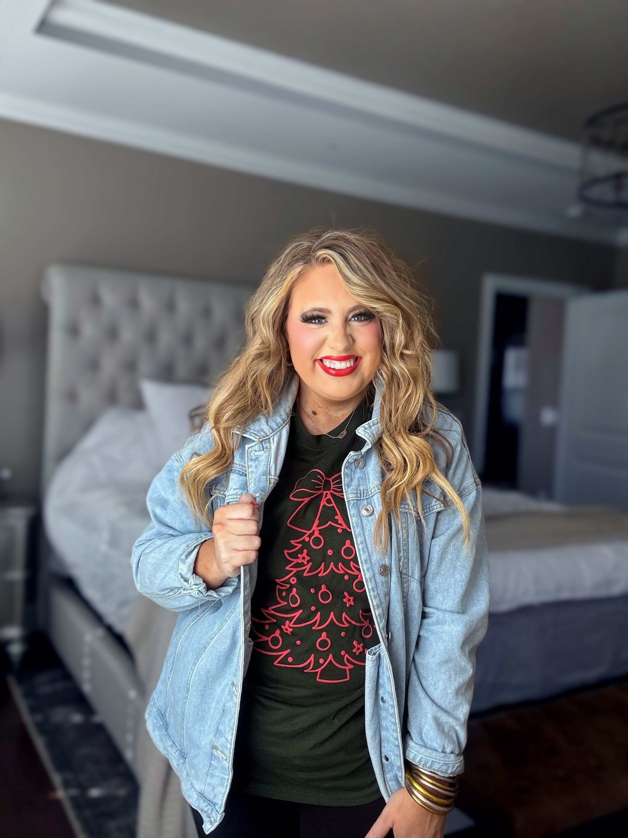 FOREST GREEN CHRISTMAS TREE SHORT SLEEVE TEE R3