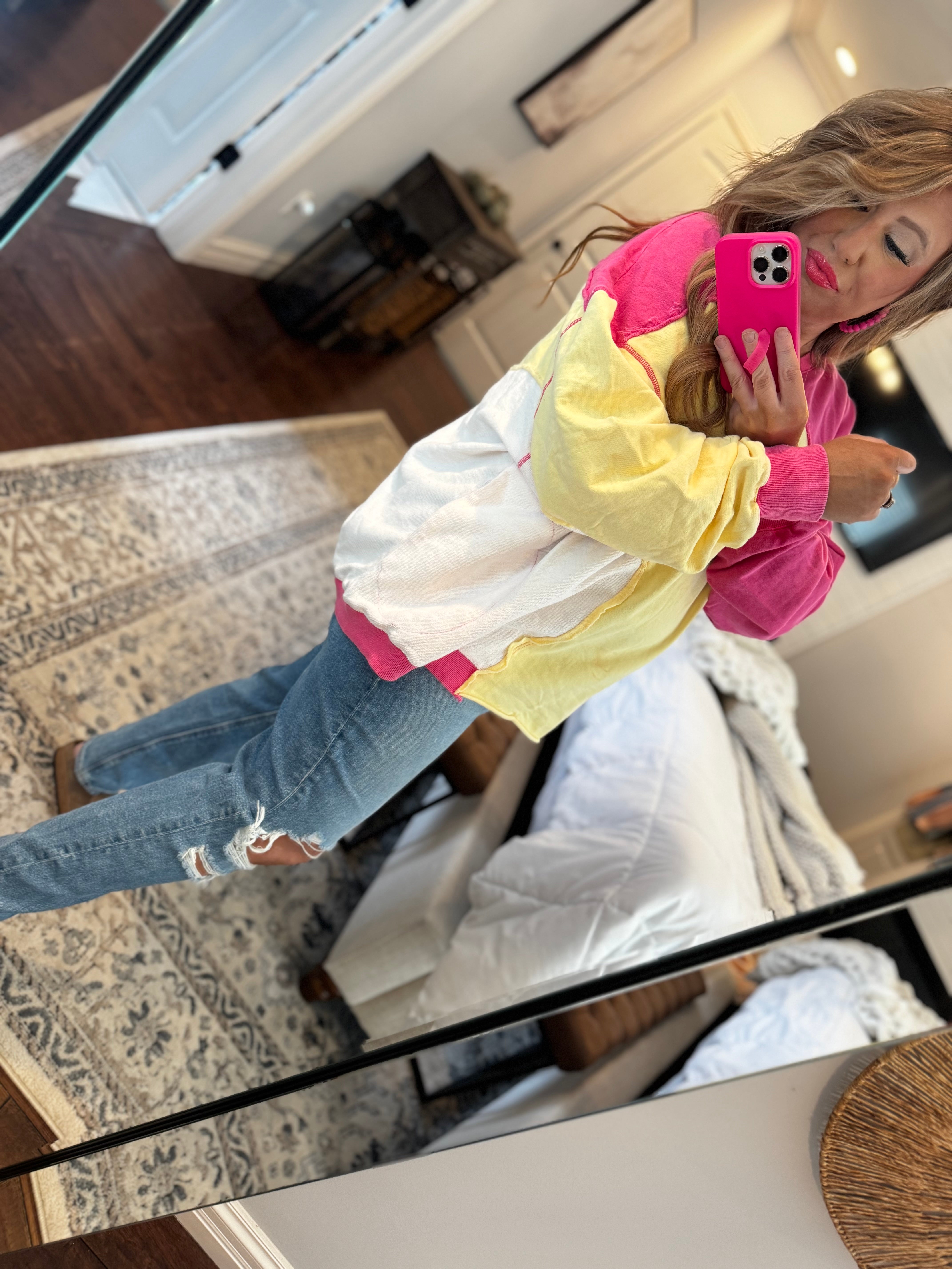 OVERSIZED FUSICHA/LEMON SWEATSHIRT- 7Z