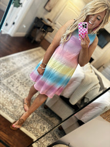 TIE DYE TANK DRESS