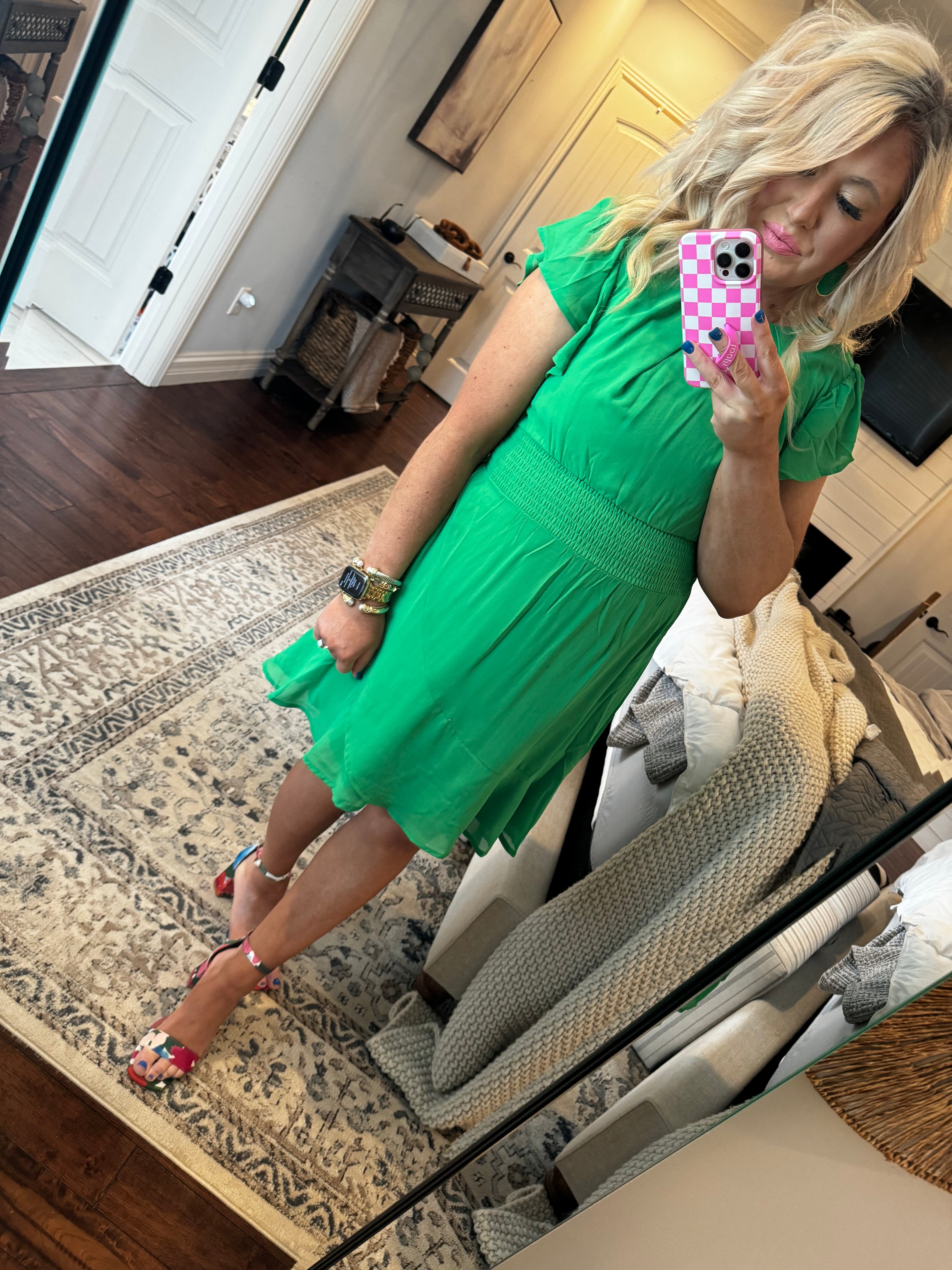 KELLY GREEN DRESS