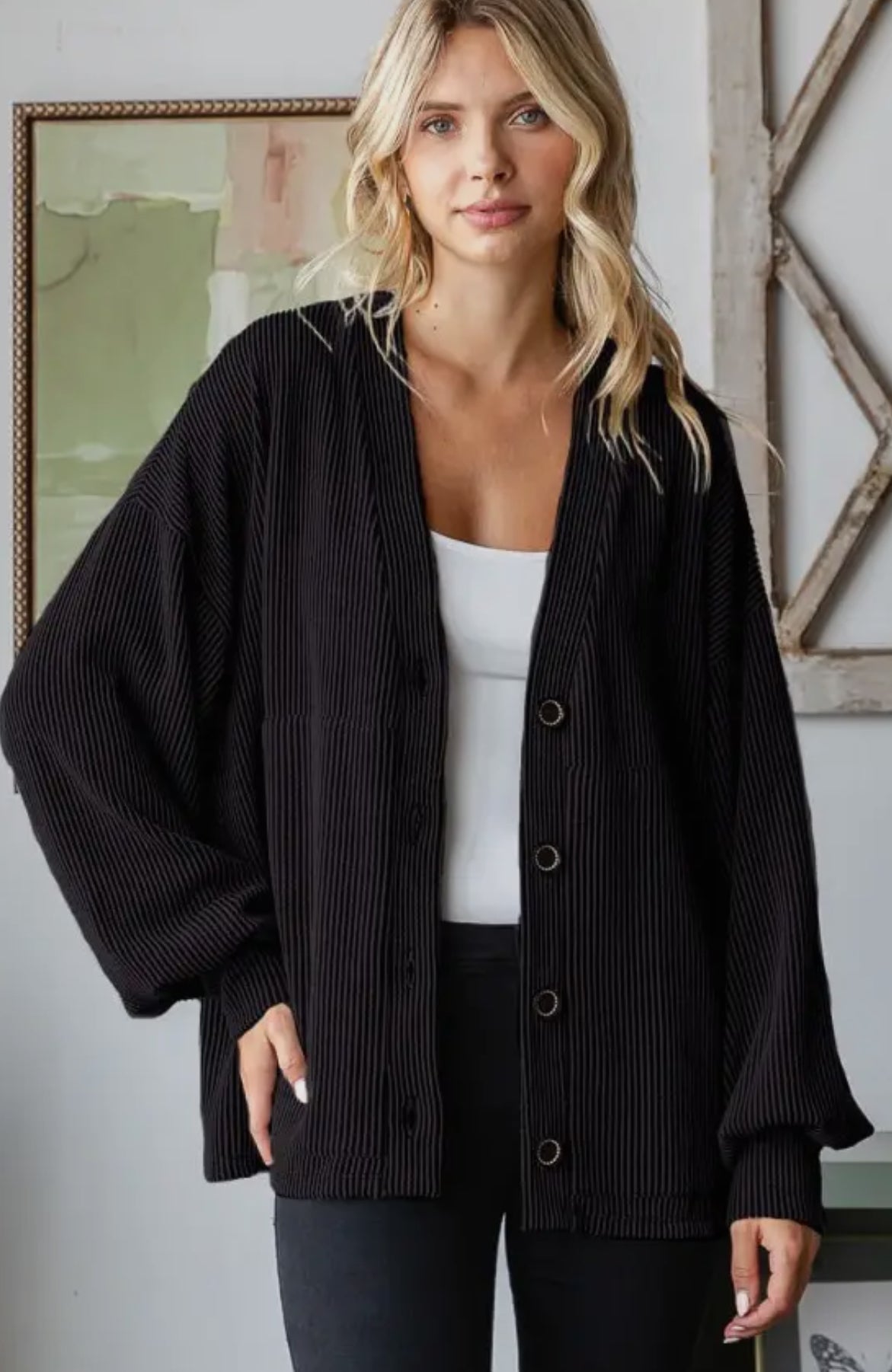 BLACK CARDIGAN