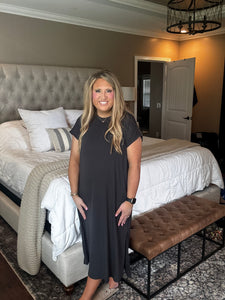 MUDPIE LENNY BASIC MIDI DRESS  K6