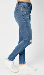 TUMMY CONTROL JUDY BLUE JEANS-DARK WASH