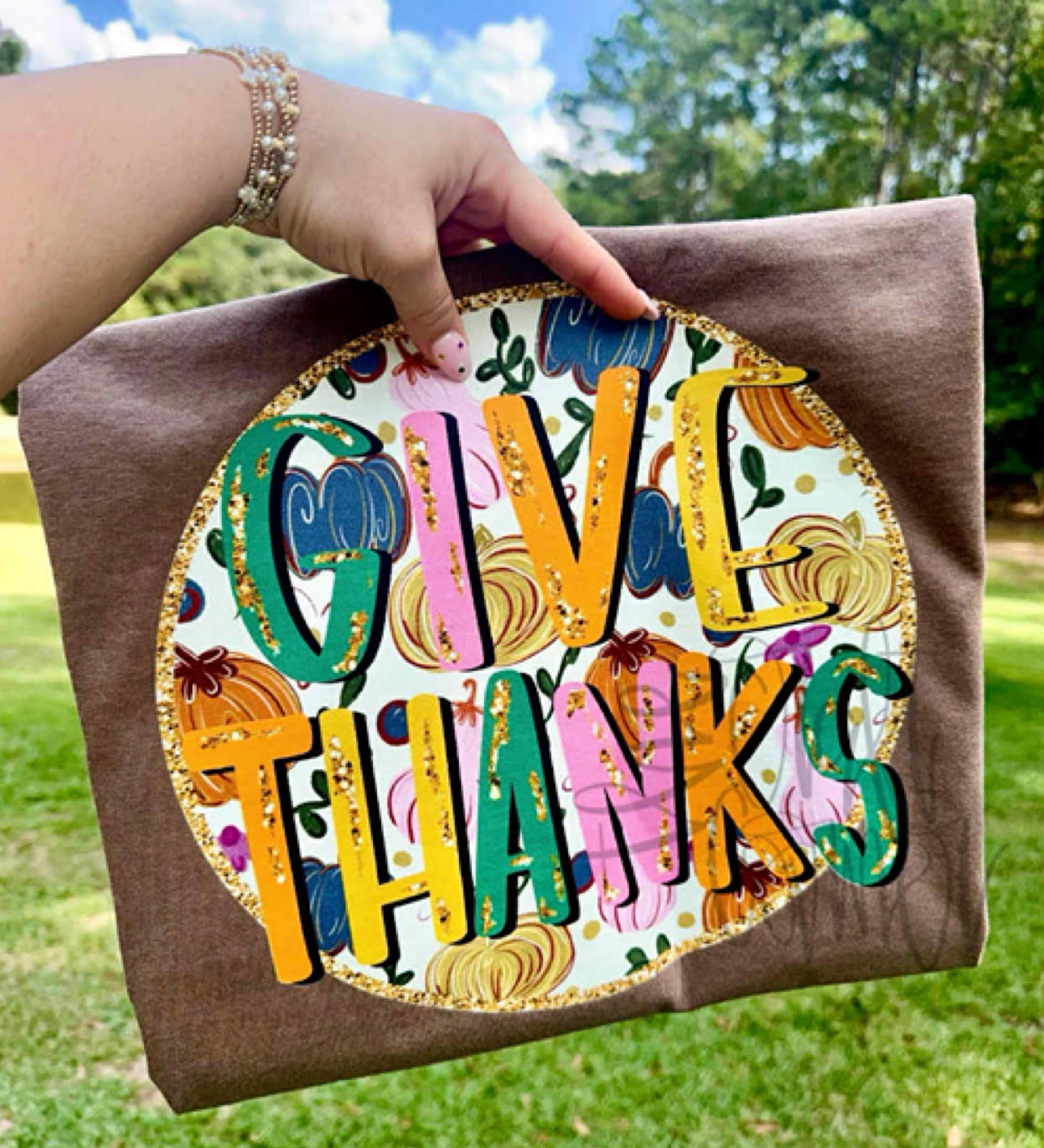 CHOCOLATE GIVE THANKS TEE
