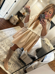 BEIGE TUNIC DRESS 27V