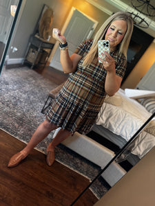 CHECKED FALL DRESS *