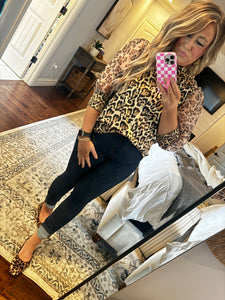 ANIMAL PRINT TOP- 8F