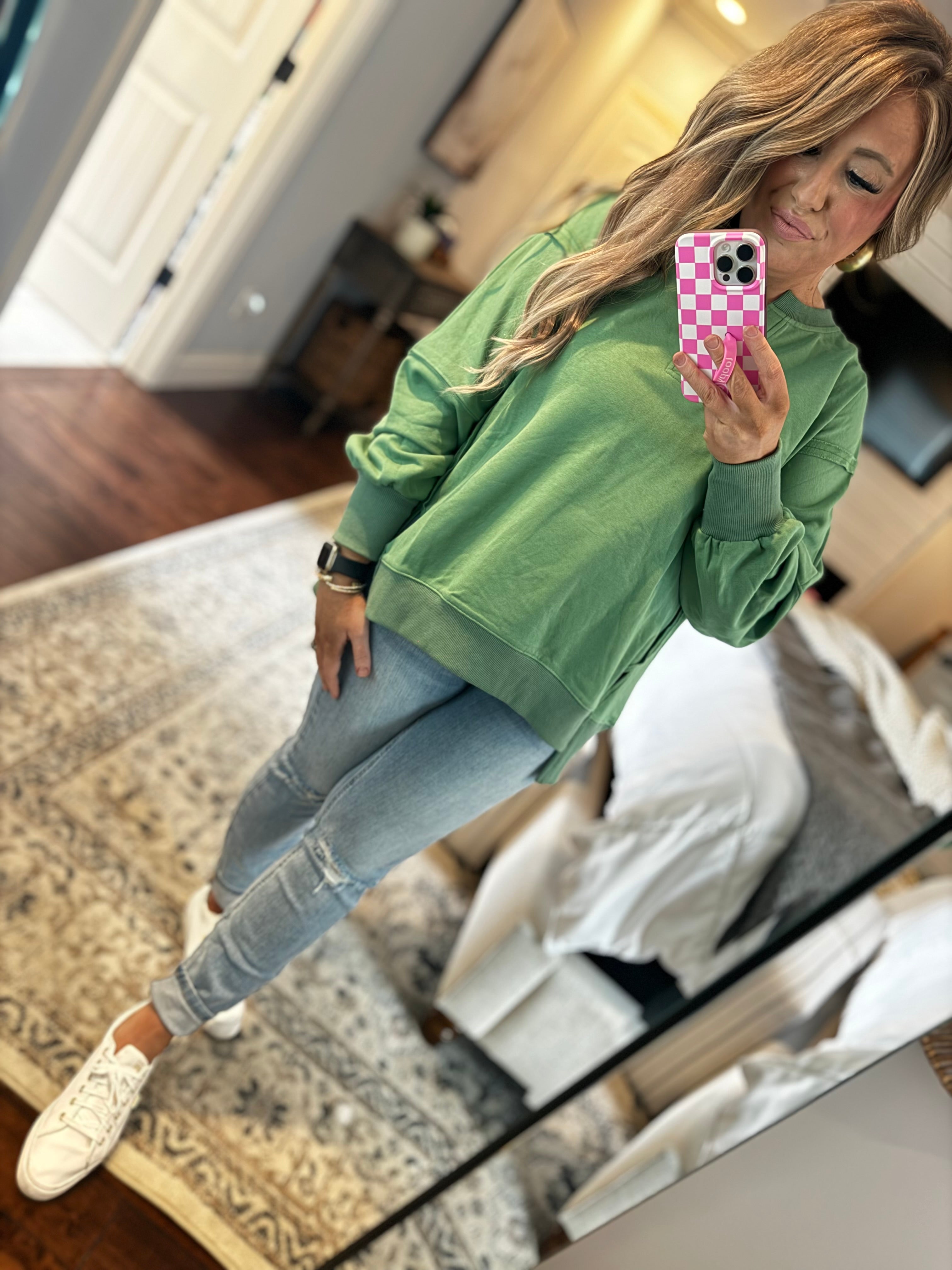 GREEN SWEATSHIRT- 20F