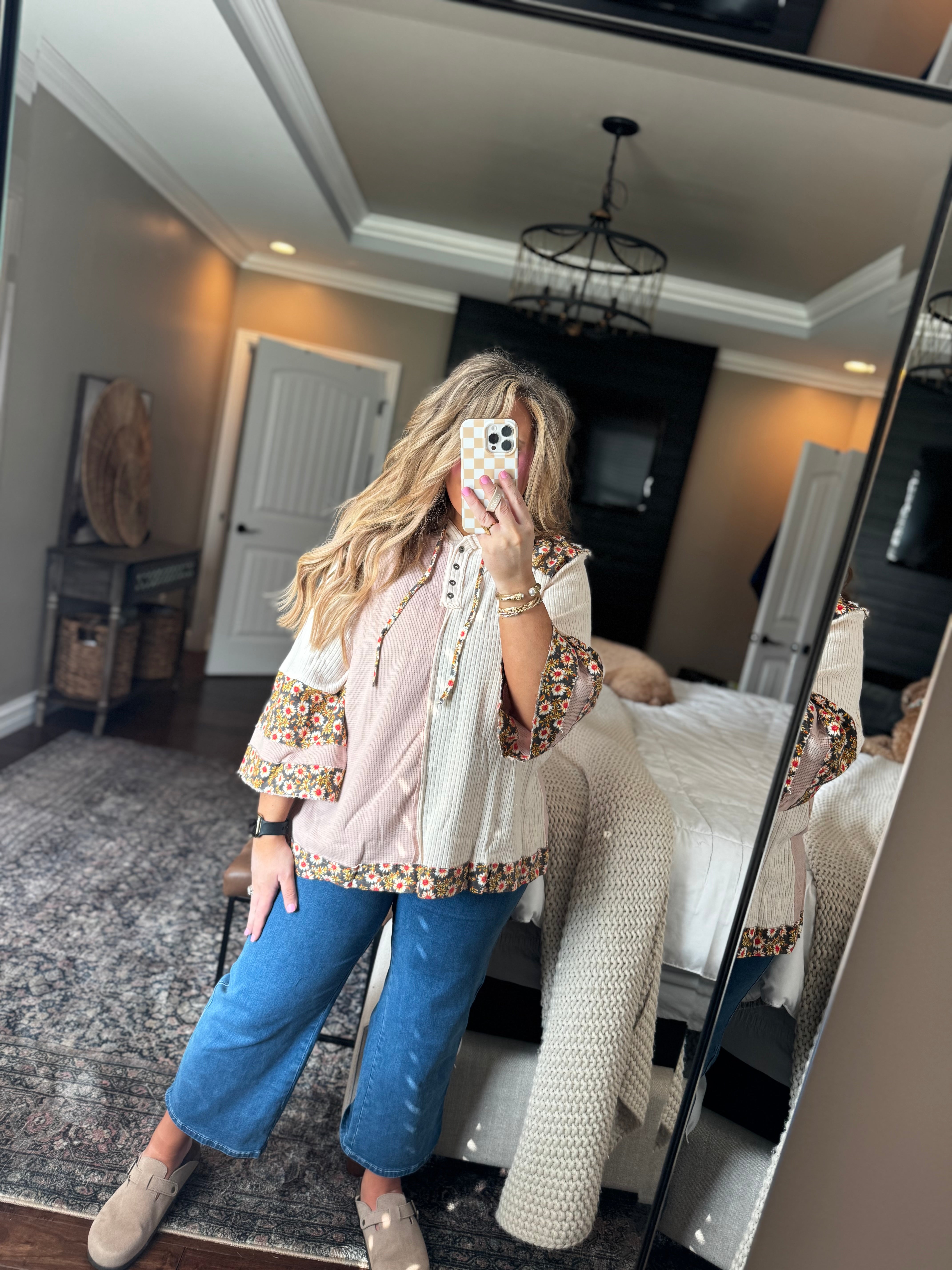 POL ALMOND FLORAL HOODIE K9