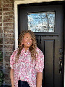 PINK FLORAL TOP 2C