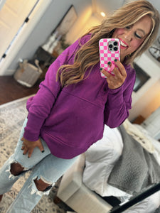 PURPLE HOODIE- 19O